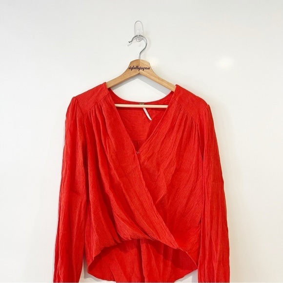 Free People Check On It Wrap Top - Picture 6 of 10